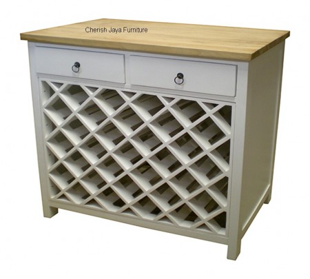 Code: SJCAB 012 Name: Implicity Wine Cabinet Size: H=100 x W=100 x D=50 cm Wood: Solid Teakwood